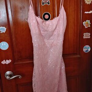 windsor light pink homecoming dress